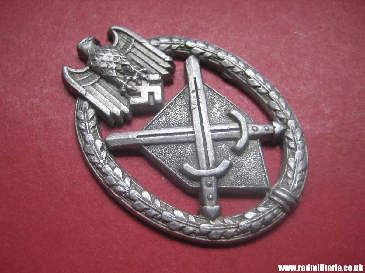& WW2 German metal BADGE: SCHUTZENSCHNURE DES DEUTSCHEN HEERES maker: Assmann - Image 18