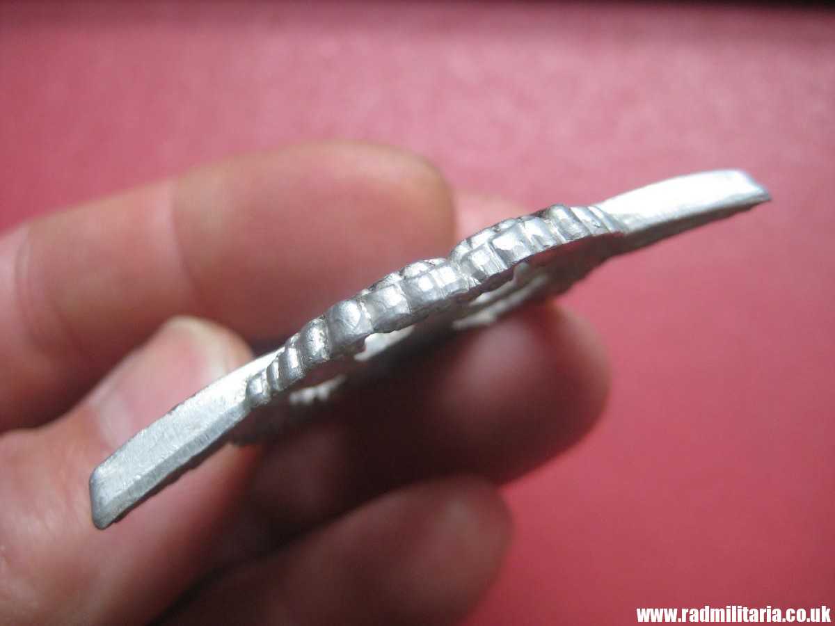 & WW2 original German EAGLE BADGE - CAP BADGE maker marks: "A" Assmann - GENDARMERIE. - Image 13