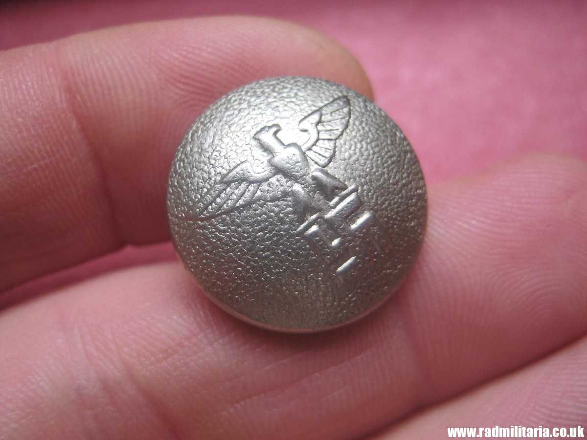 & WW2 German white metal NSDAP BUTTON, marked: ASSMANN & SOHNE - very good condition. - Image 2