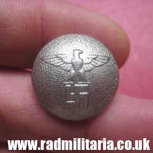 & WW2 German white metal NSDAP BUTTON, marked: ASSMANN & SOHNE - very good condition.