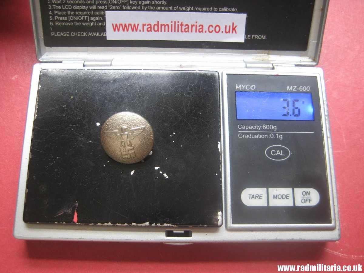 & WW2 German white metal NSDAP BUTTON, marked: ASSMANN & SOHNE - very good condition. - Image 12