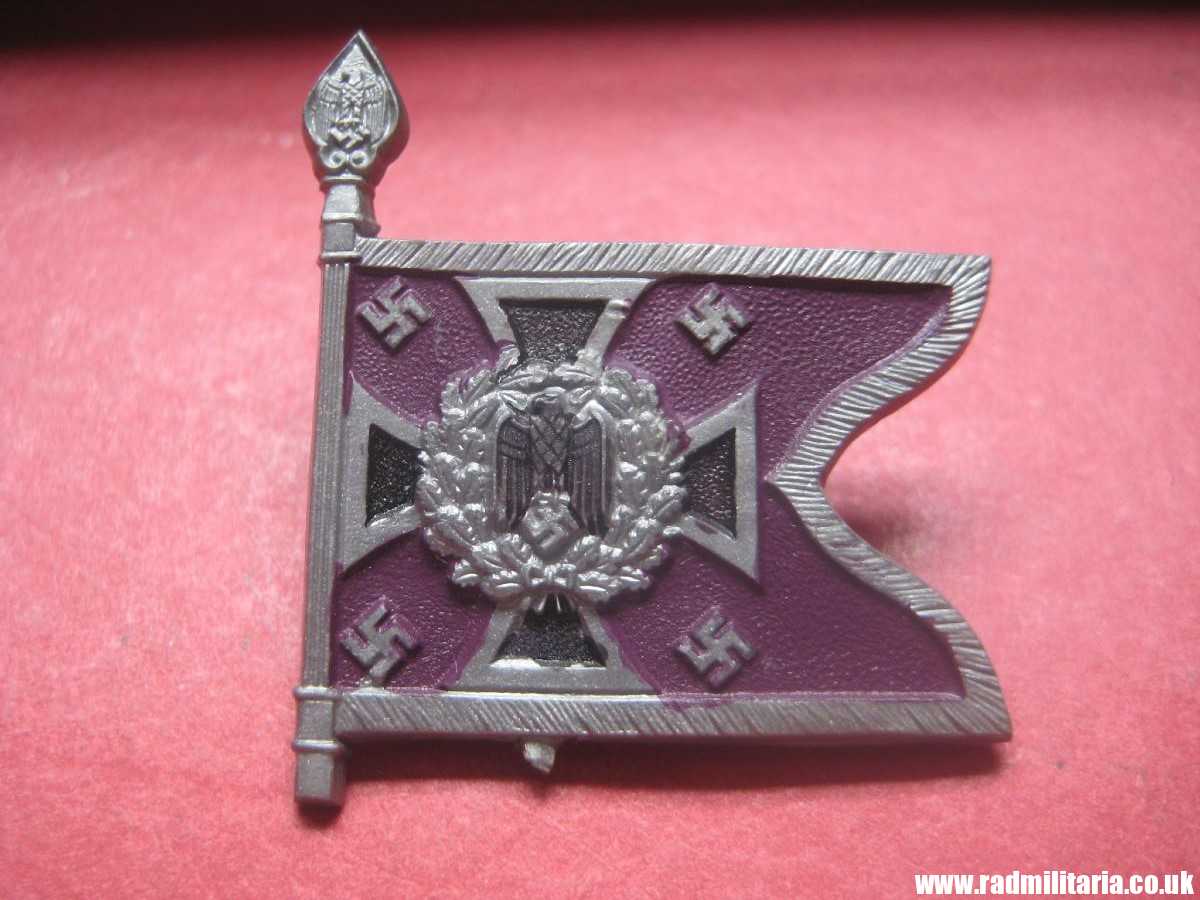 & WW2 German PLASTIC tinnie BADGE: WHW Regiment FLAG - NEGELTRUPPE 2We. - Image 6