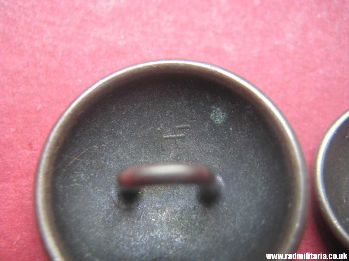 &  WW2 Polish Army BUTTONS with EAGLE a Pair, Swiss made, maker: HF Huguenin Freres, RARE !!! - Image 12