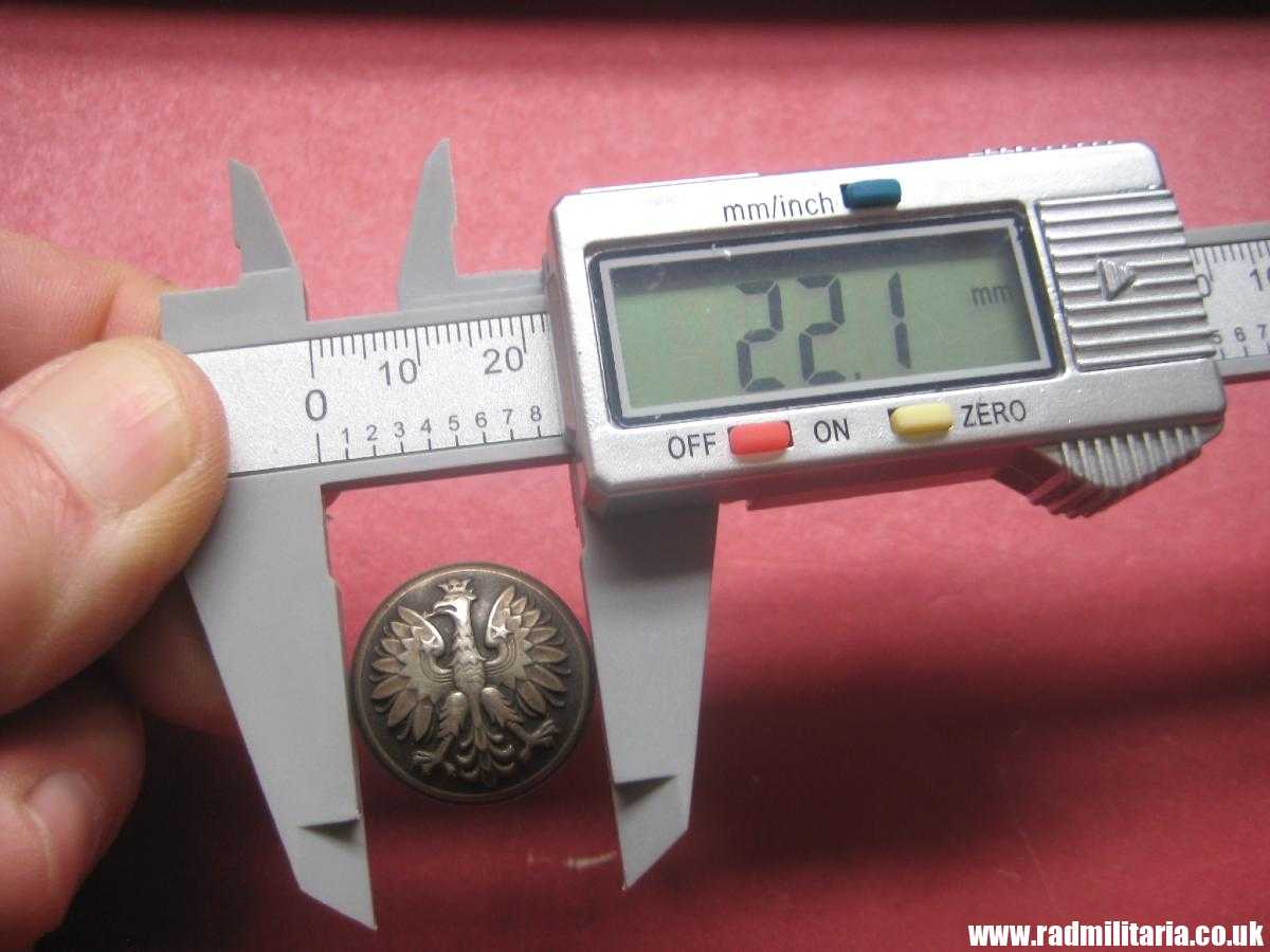 &  WW2 Polish Army BUTTONS with EAGLE a Pair, Swiss made, maker: HF Huguenin Freres, RARE !!! - Image 21