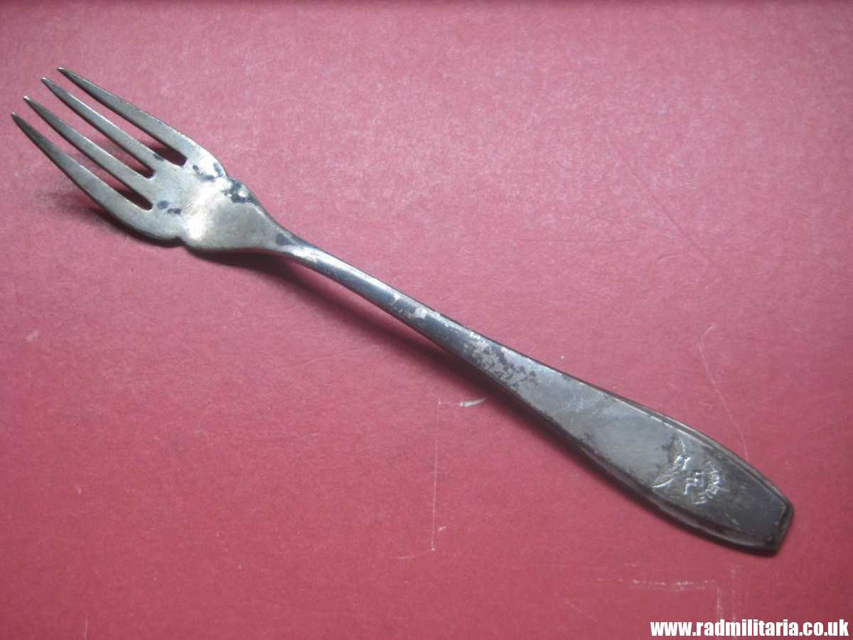 & WW2 German Luftwaffe FORK - UETERSEN, 3RD Reich Cutlery, rare !! - Image 5