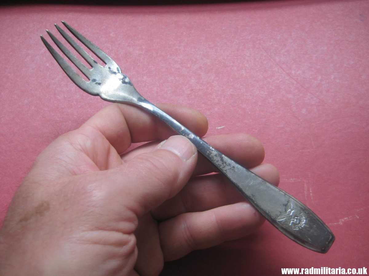 & WW2 German Luftwaffe FORK - UETERSEN, 3RD Reich Cutlery, rare !! - Image 12