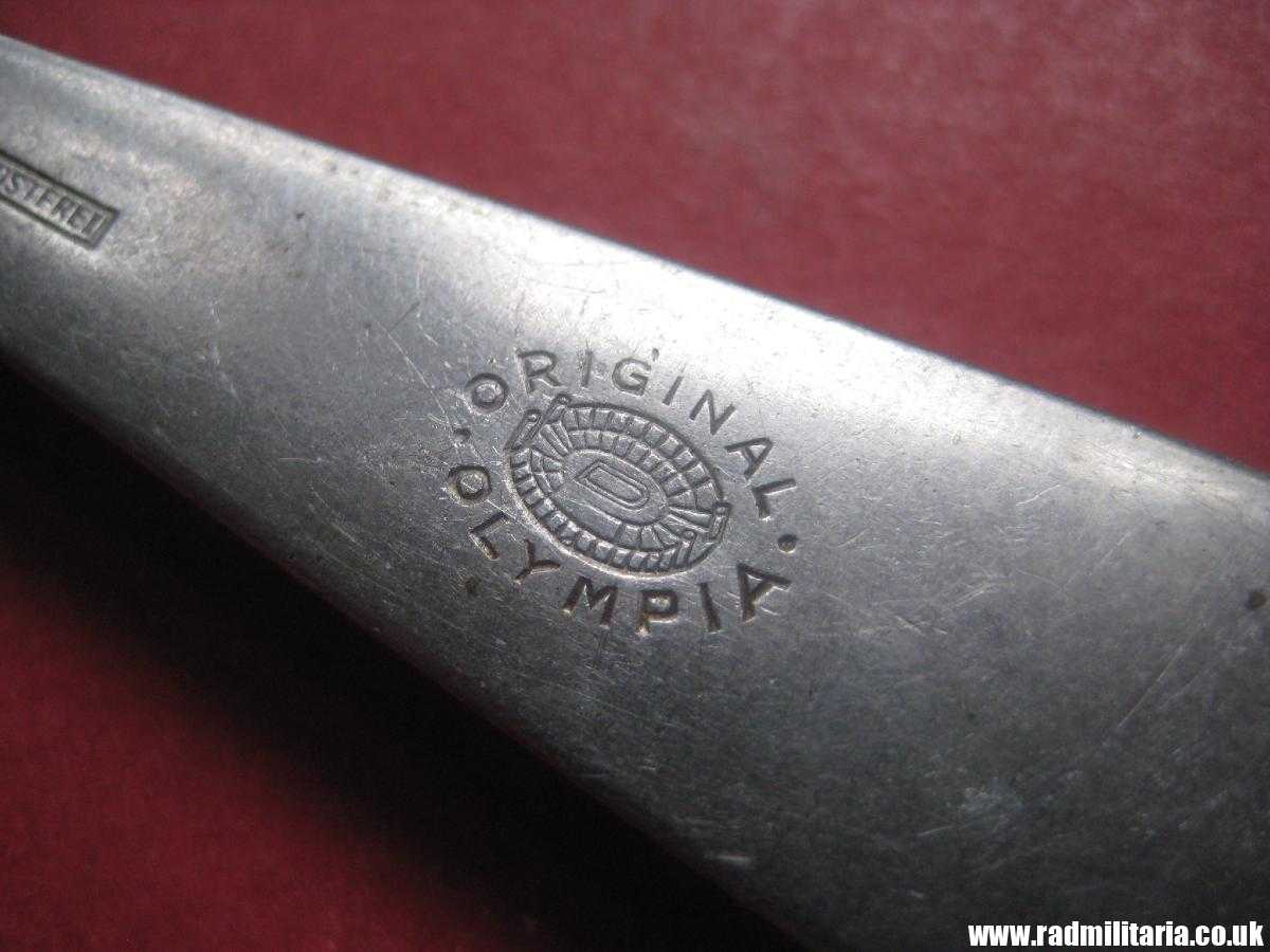 & WW2 genuine German RAD FORK marked: ORIGINAL OLYMPIA stainless steel - 3RD REICH CUTLERY. - Image 6