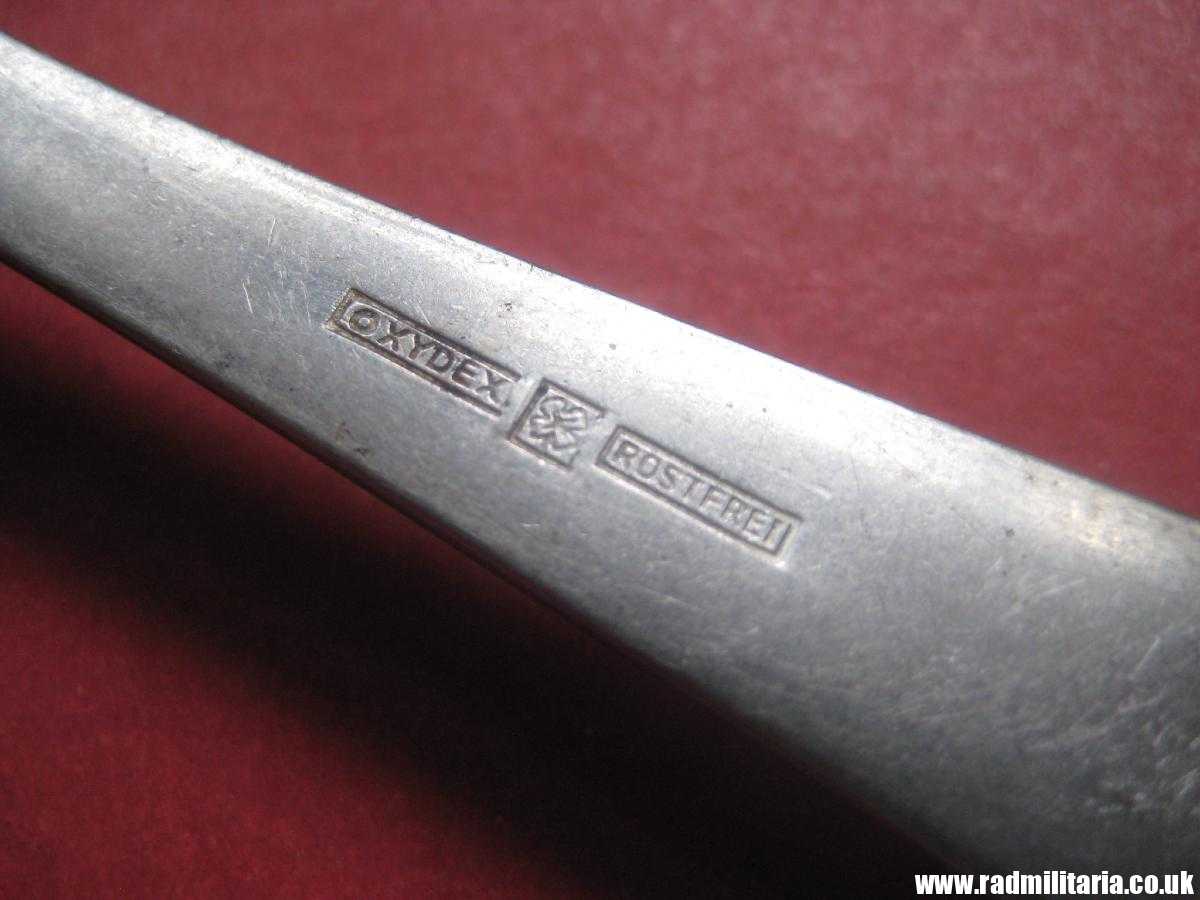 & WW2 genuine German RAD FORK marked: ORIGINAL OLYMPIA stainless steel - 3RD REICH CUTLERY. - Image 7