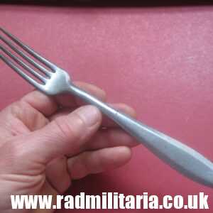 & WW2 genuine German RAD FORK marked: ORIGINAL OLYMPIA stainless steel - 3RD REICH CUTLERY.