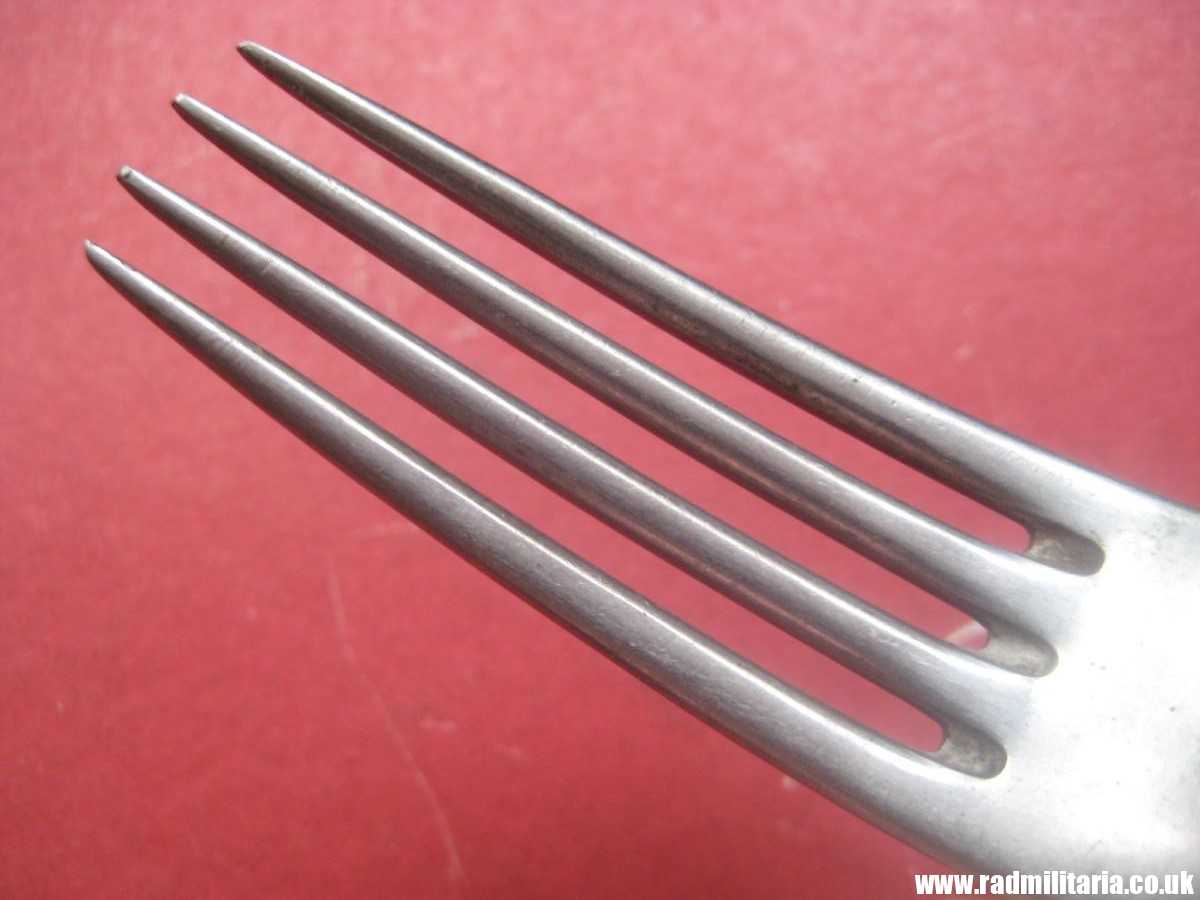 & WW2 genuine German RAD FORK marked: ORIGINAL OLYMPIA stainless steel - 3RD REICH CUTLERY. - Image 12