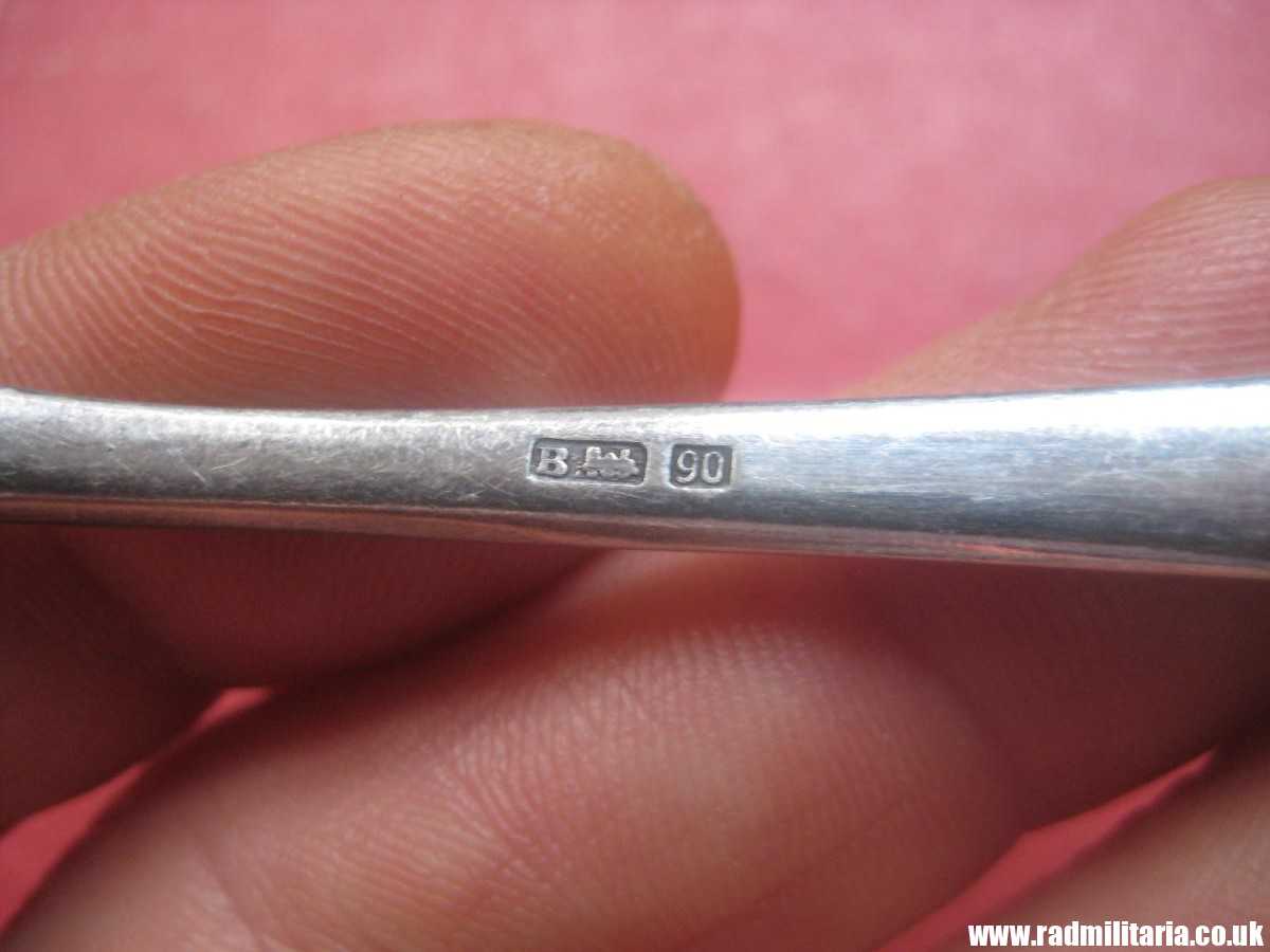 & WW1 German TEA SPOON with Iron Cross 1914 - 1915, maker: BRUCKMANN 100% genuine. - Image 9