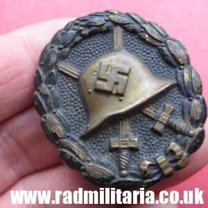 & WW2 German WOUND BADGE Legion Condor BLACK CLASS - VERWUNDETENABZEICHEN FUR Deutsche Freiwillige.