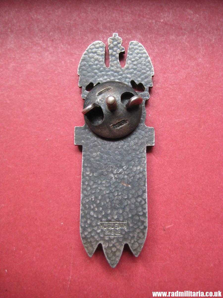 & WW2 Polish Army original ENAMEL BADGE - DSP (2nd Polish Rifle Division) by HUGUENIN FRERES - v. good condition. - Image 3