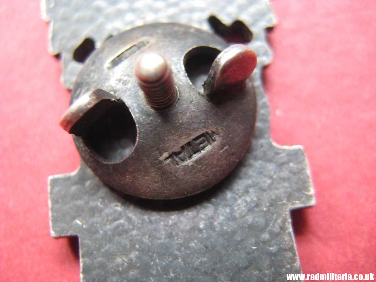 & WW2 Polish Army original ENAMEL BADGE - DSP (2nd Polish Rifle Division) by HUGUENIN FRERES - v. good condition. - Image 4
