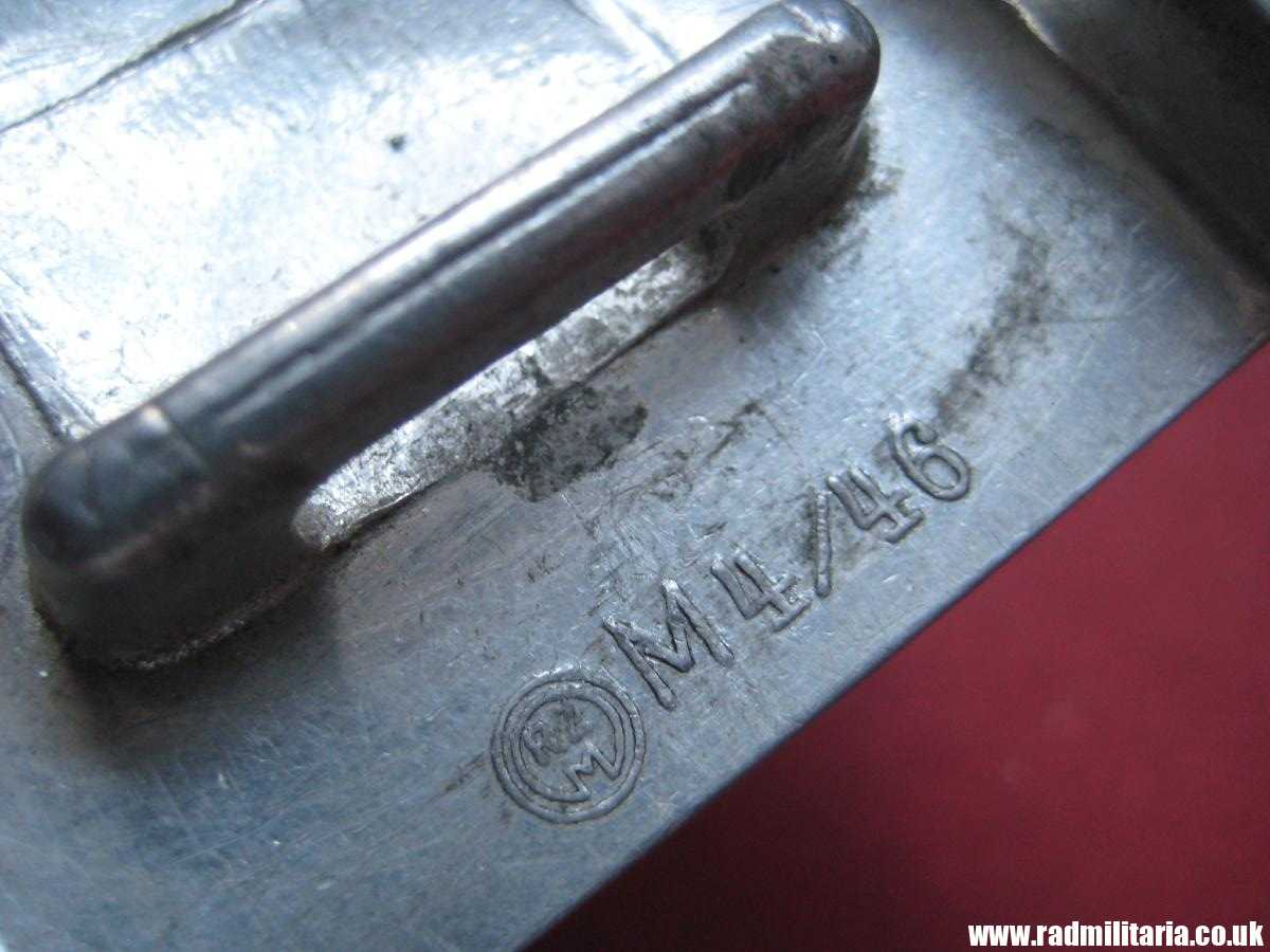 & WW2 original German Hitler Youth HJ BELT BUCKLE, marked: RZM M4/46 in v. good condition !! - Image 5