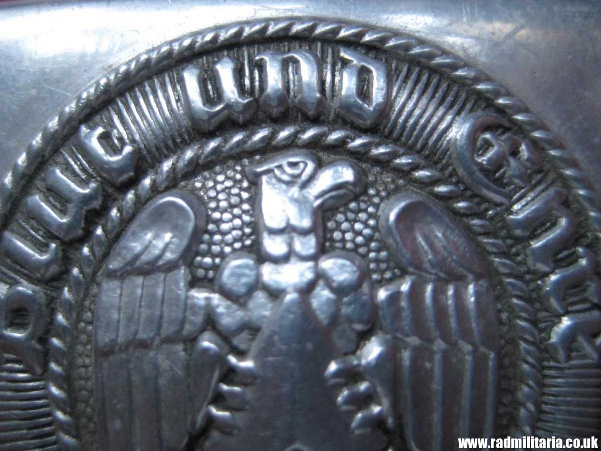 & WW2 original German Hitler Youth HJ BELT BUCKLE, marked: RZM M4/46 in v. good condition !! - Image 16