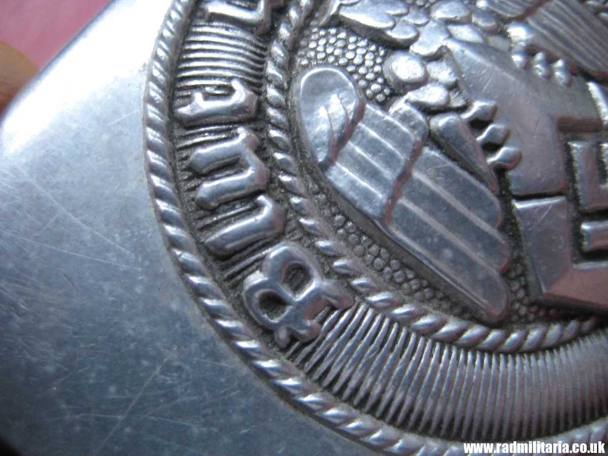 & WW2 original German Hitler Youth HJ BELT BUCKLE, marked: RZM M4/46 in v. good condition !! - Image 19