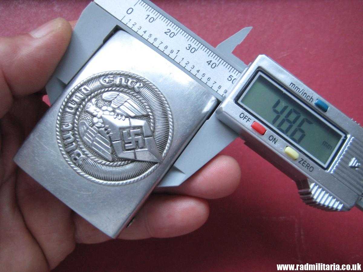 & WW2 original German Hitler Youth HJ BELT BUCKLE, marked: RZM M4/46 in v. good condition !! - Image 24