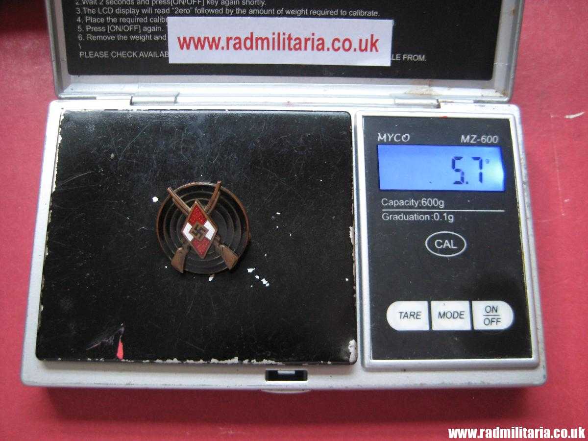 & original HJ SHOOTING namel BADGE - maker marks: RZM M1/25 in good condition. - Image 16