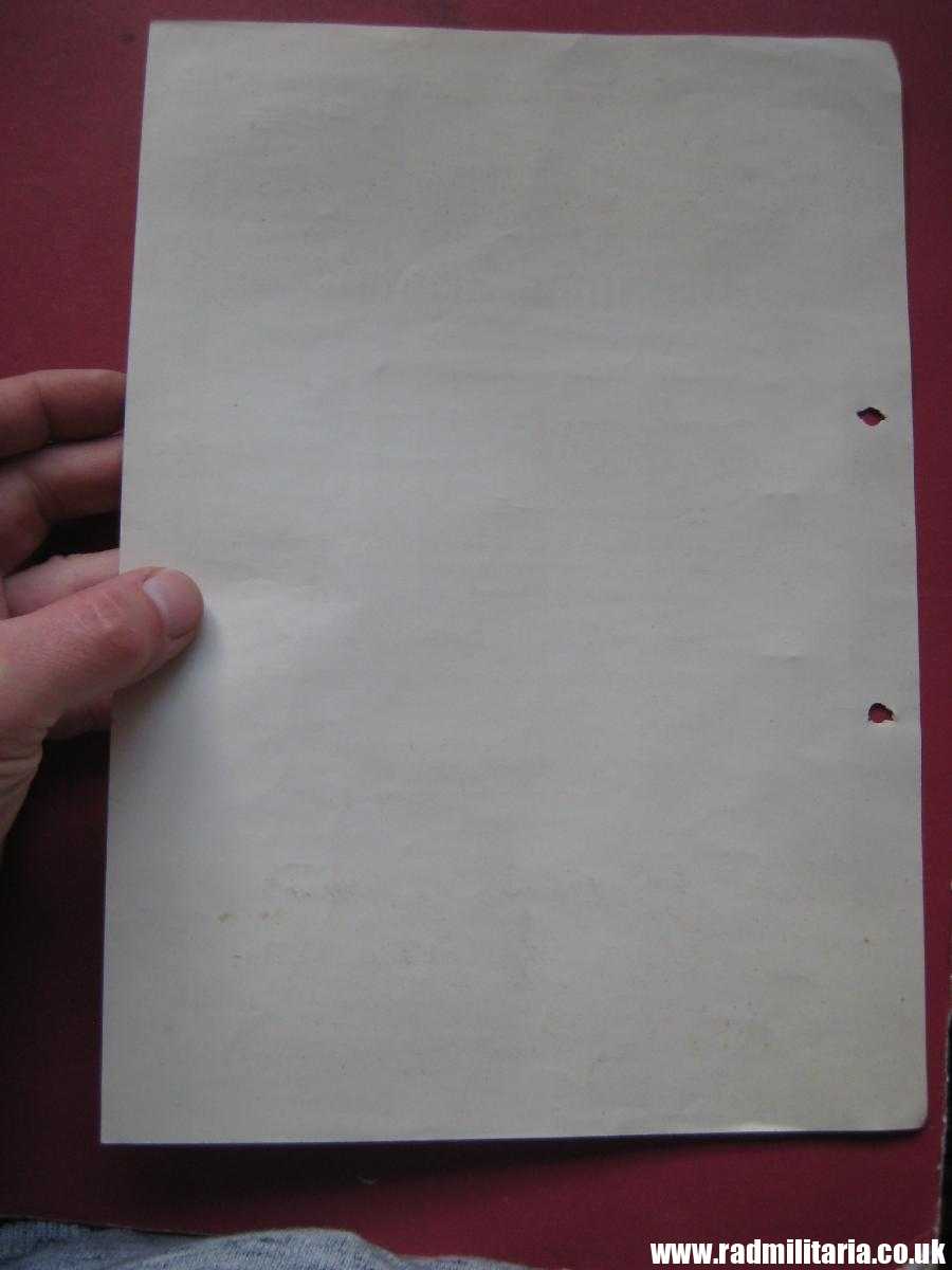 *& WW2 Nazi German DOCUMENT: Prufungs - Zeugnis 1937. HUNTING - Image 3