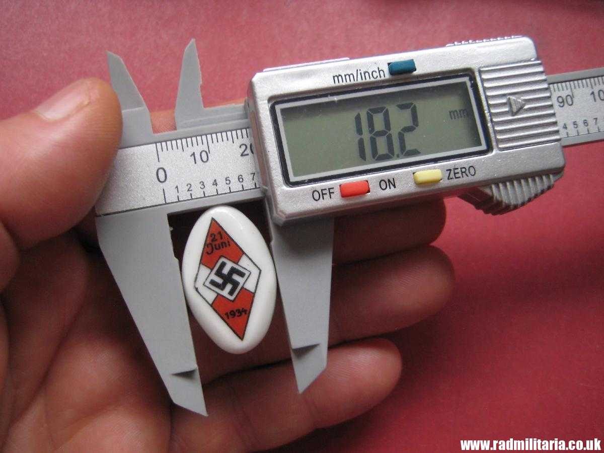 *& WW2 HJ Hitler Youth CERAMIC BADGE 21 JUNI 1934 - good condition. - Image 16