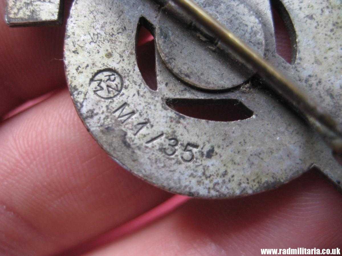 *& WW2 German HitlerJugend BADGE - FUR LEISTUNGEN IN DER H.J. - maker: RZM M1/35 - Image 4