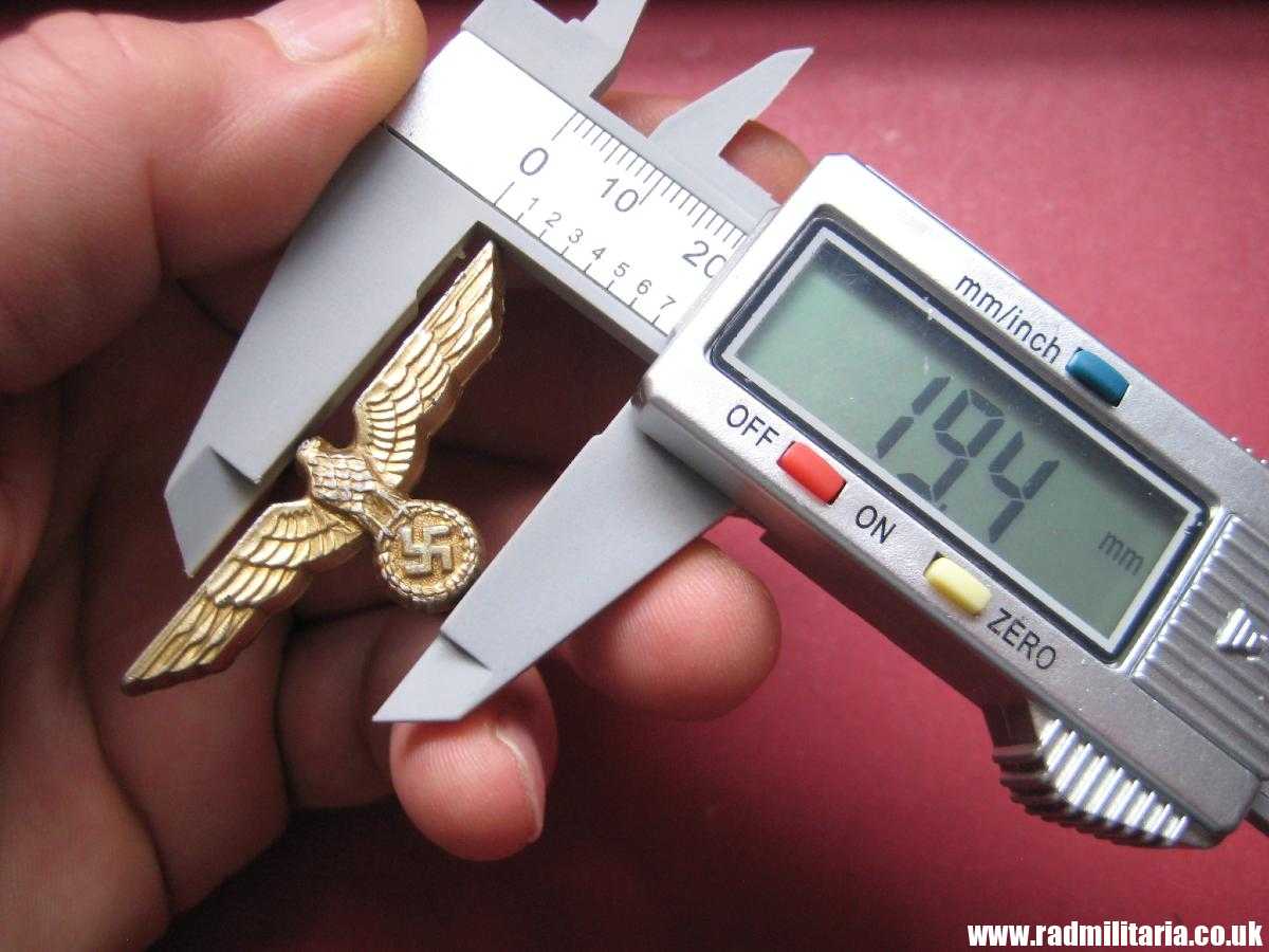 *& original German KRIEGSMARINE Eagle BADGE - CAP BADGE small size, maker: J.F.S.40 - Image 13