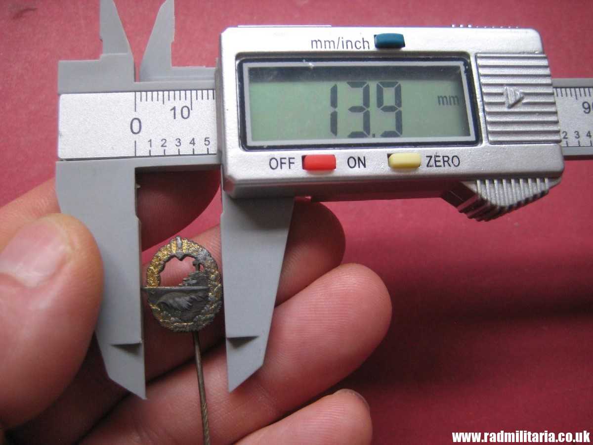 *& original WW2 German KRIEGSMARINE miniature DESTROYER WAR BADGE zinc pin badge. - Image 14