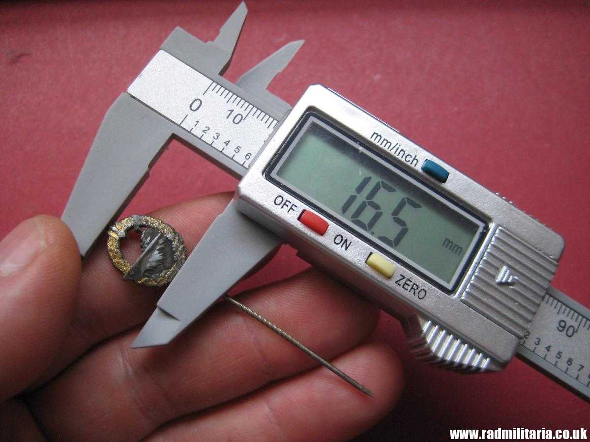 *& original WW2 German KRIEGSMARINE miniature DESTROYER WAR BADGE zinc pin badge. - Image 15