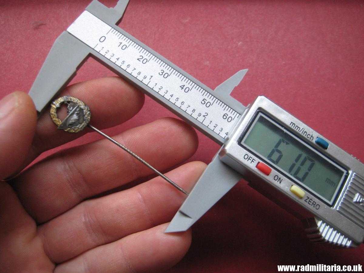 *& original WW2 German KRIEGSMARINE miniature DESTROYER WAR BADGE zinc pin badge. - Image 16