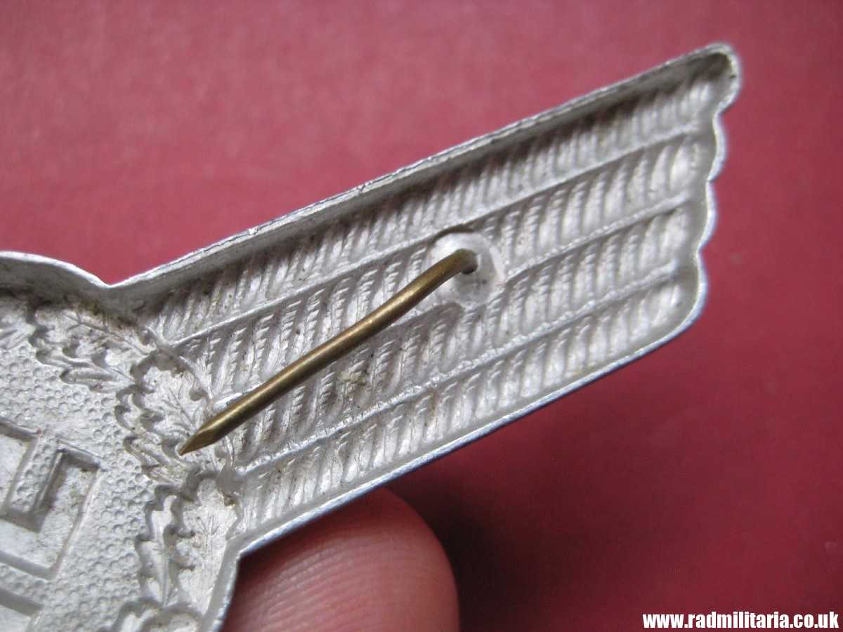 *& WW2 original German LUFTWAFFE Civilian personnel workers VISOR CAP BADGE, aluminum. - Image 11