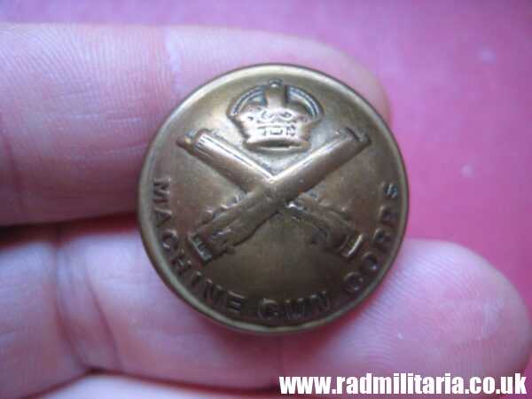 *& WW1 British MILITARY BUTTON – Machine Gun Corps MGC. large size ...