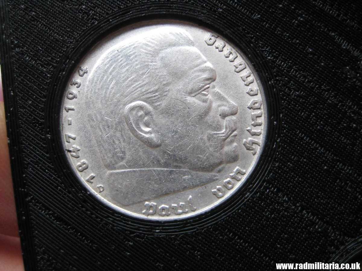 *& Set of 11 original WW2 German COINS with EAGLE 1935 - 1943 in used condition with plastic cover (no.12) - Image 7