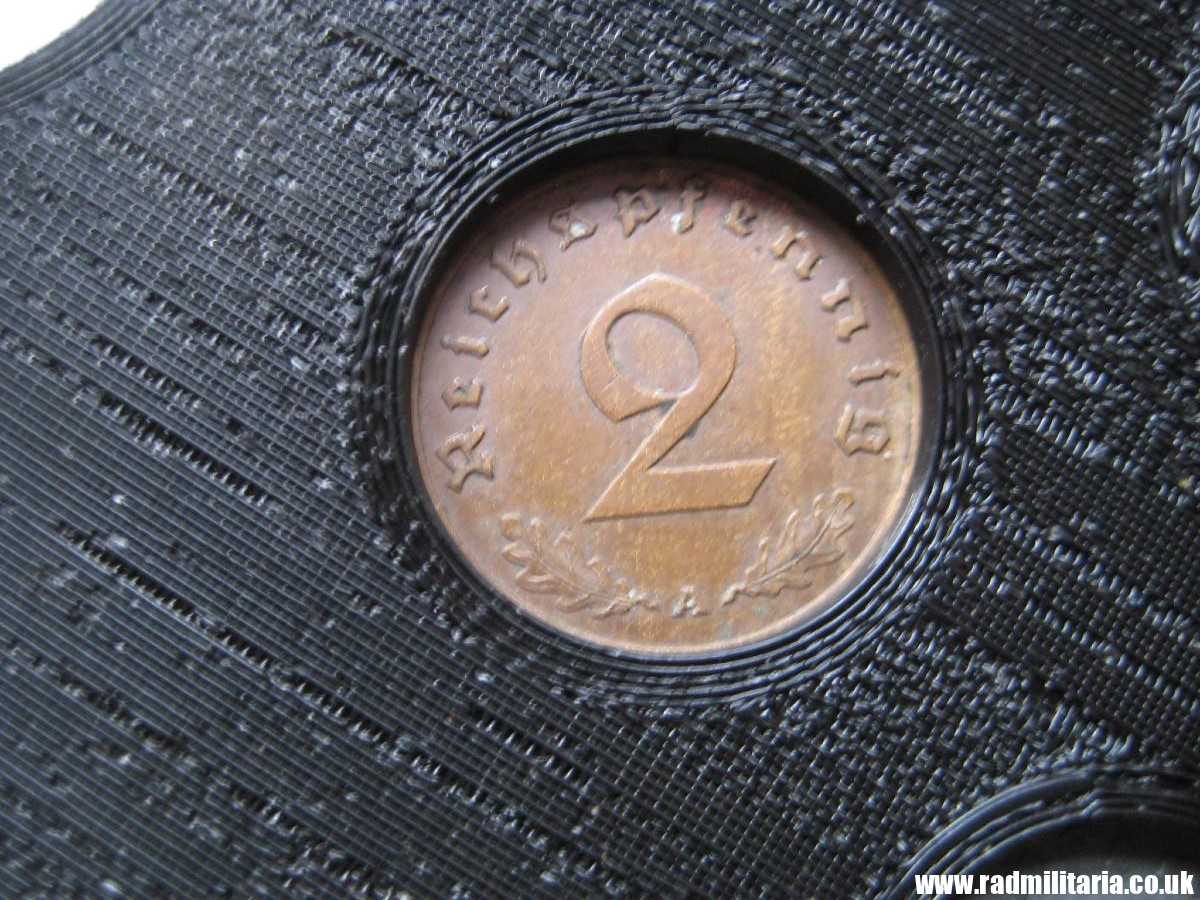 *& Set of 11 original WW2 German COINS with EAGLE 1935 - 1943 in used condition with plastic cover (no.12) - Image 8