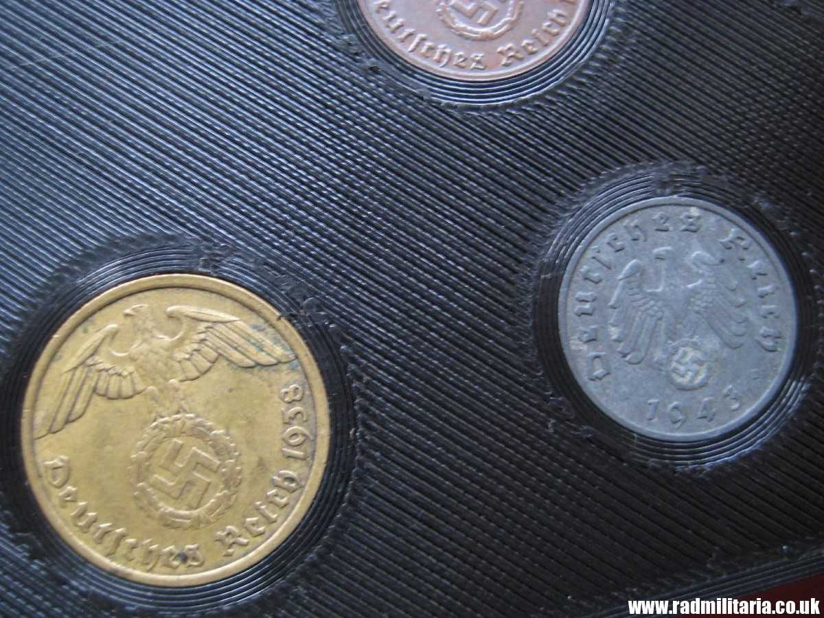 *& Set of 11 original WW2 German COINS with EAGLE 1935 - 1943 in used condition with plastic cover (no.12) - Image 15