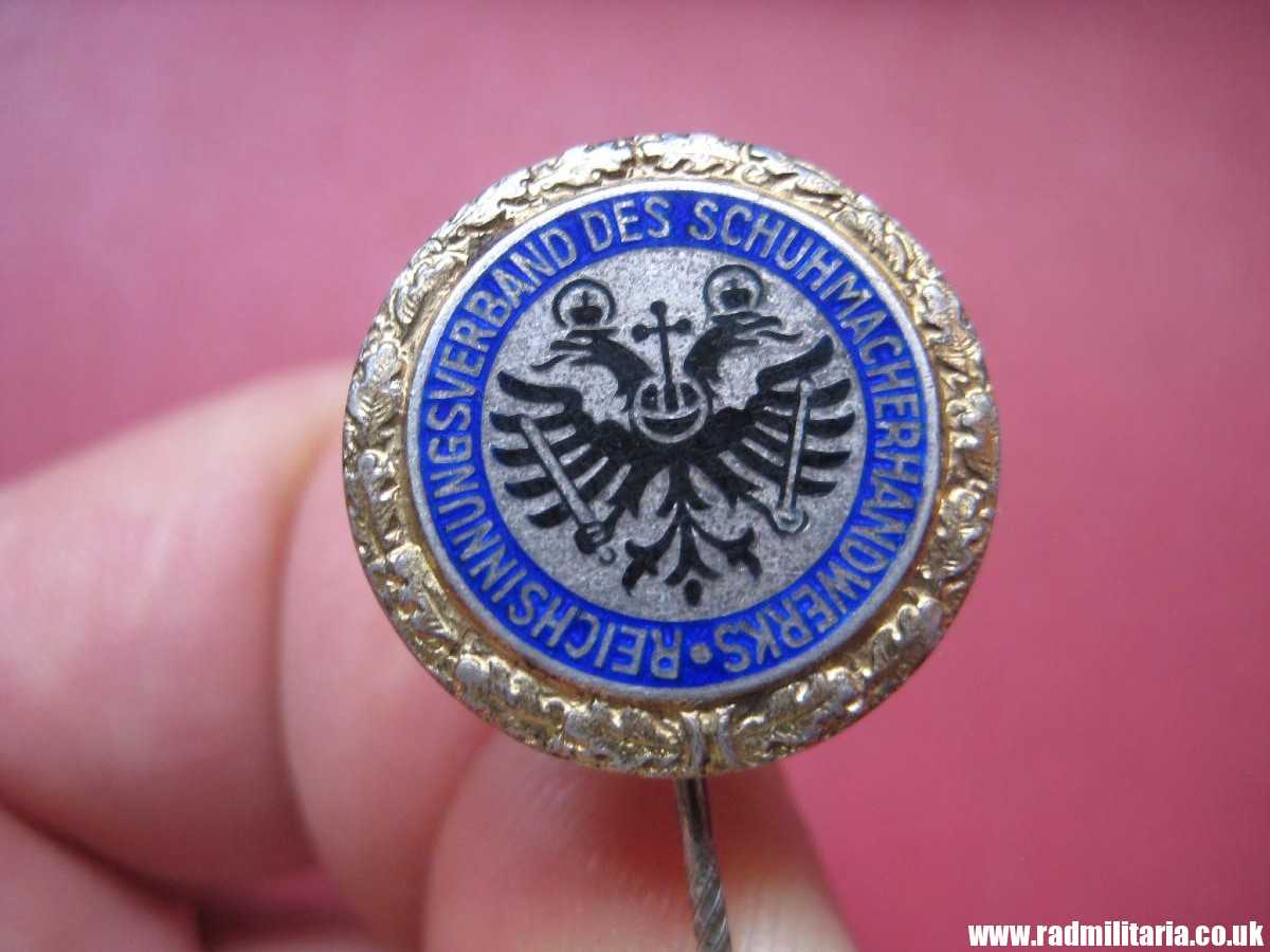& WW2 original Nazi German PIN Enamel BADGE solid silver 935 maker: B.H. Mayer Pforzheim. - Image 9