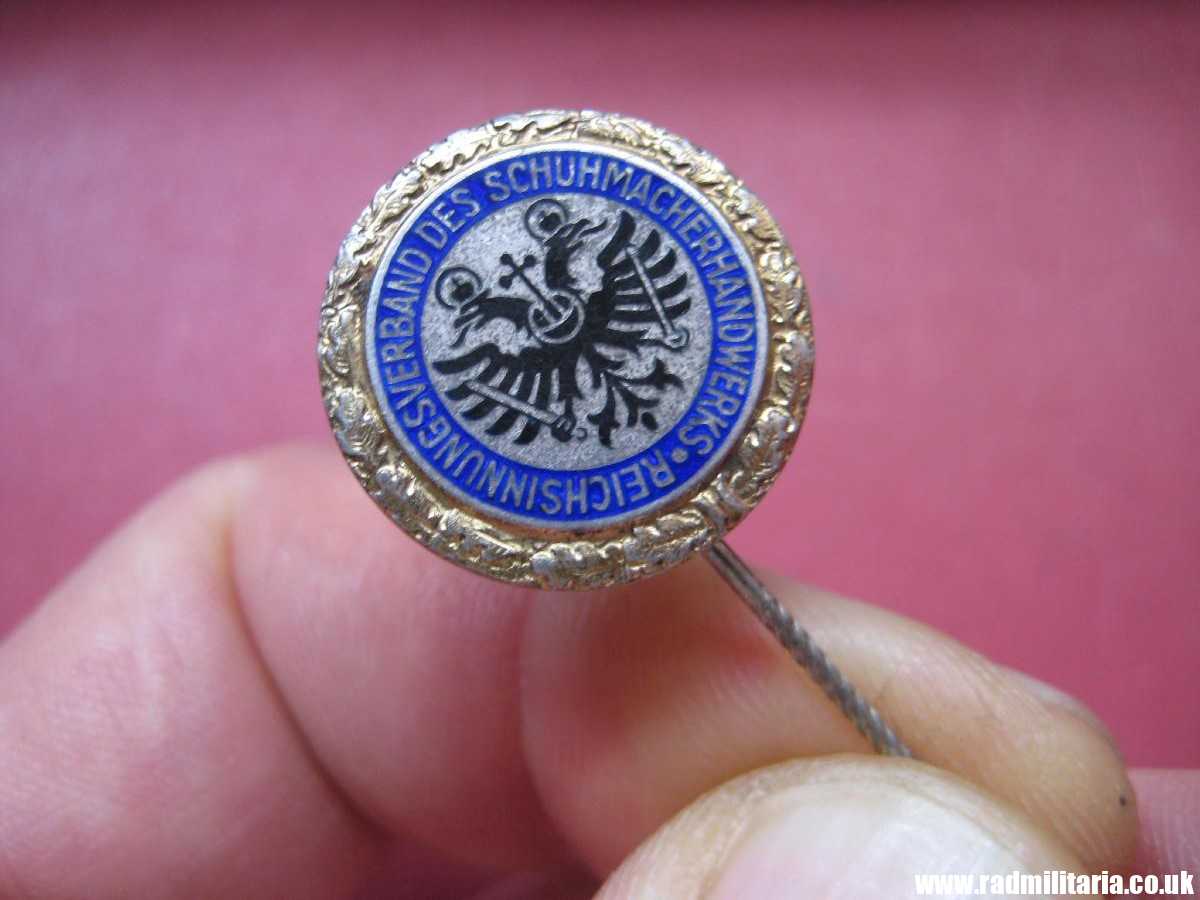& WW2 original Nazi German PIN Enamel BADGE solid silver 935 maker: B.H. Mayer Pforzheim. - Image 16