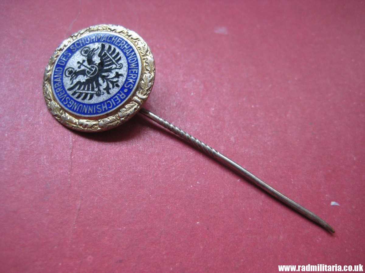& WW2 original Nazi German PIN Enamel BADGE solid silver 935 maker: B.H. Mayer Pforzheim. - Image 7
