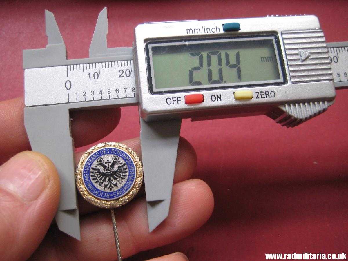 & WW2 original Nazi German PIN Enamel BADGE solid silver 935 maker: B.H. Mayer Pforzheim. - Image 13