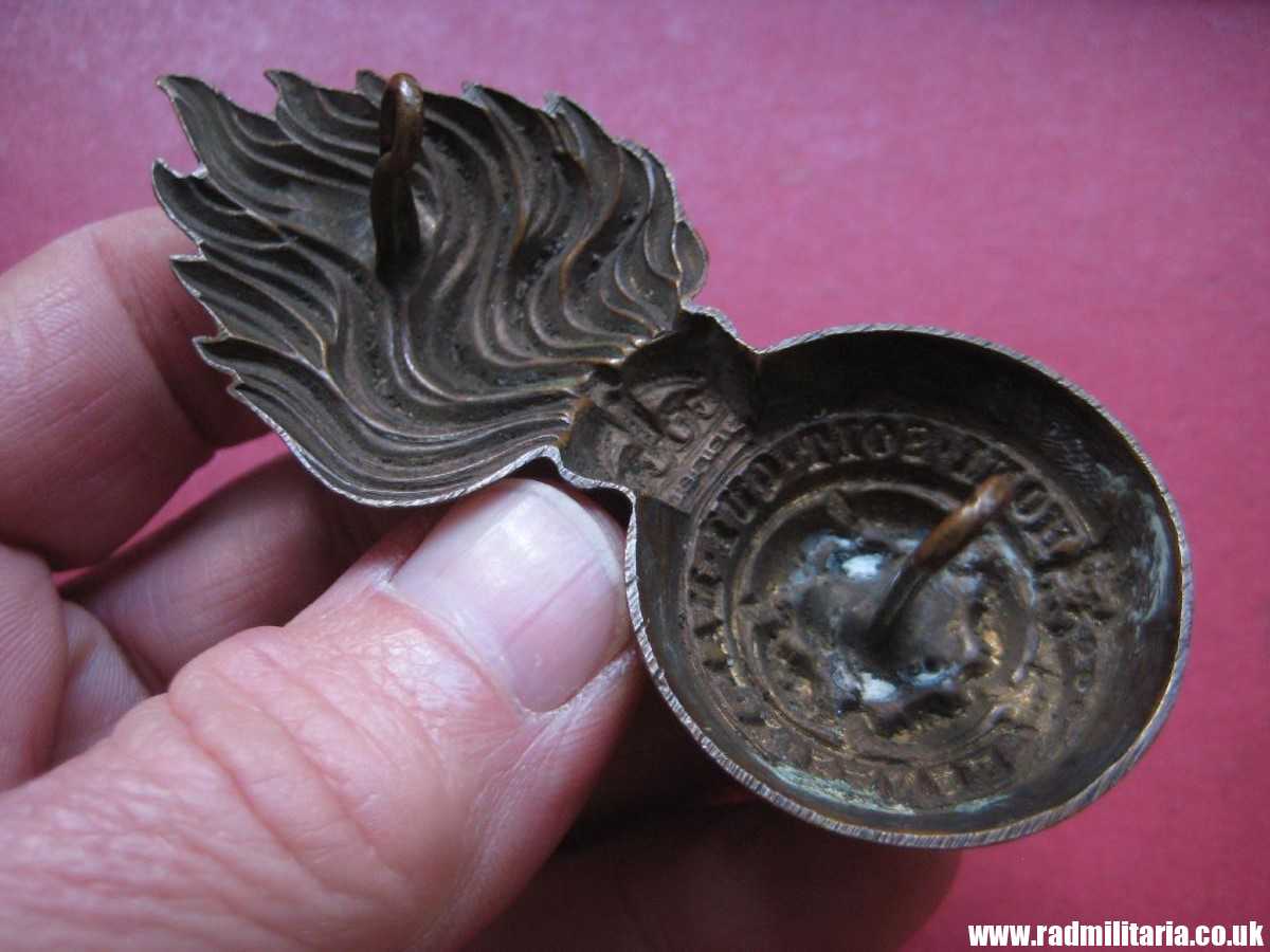 & WW1/WW2? British Army Royal Fusiliers Busby BADGE with King's Crown, genuine. - Image 10