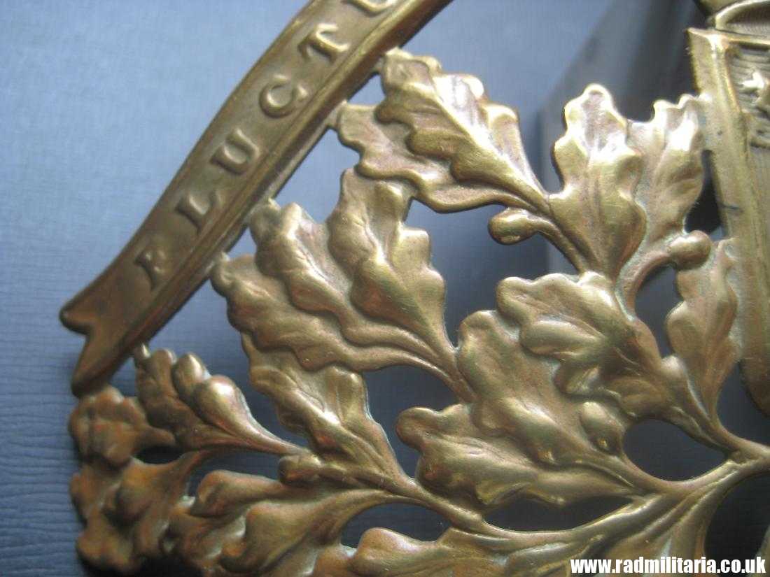 & WW1/WW2 original Brass HELMET BADGE Firebrigade - Paris, France. - Image 5