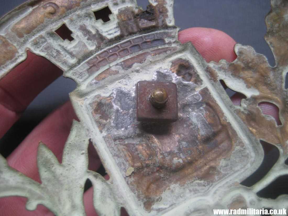 & WW1/WW2 original Brass HELMET BADGE Firebrigade - Paris, France. - Image 12