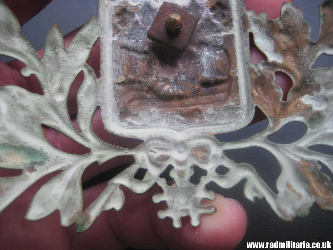 & WW1/WW2 original Brass HELMET BADGE Firebrigade - Paris, France. - Image 14