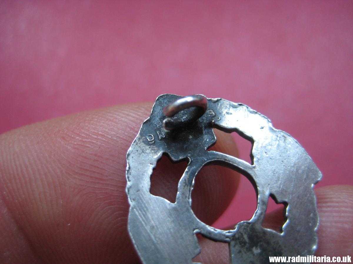 & WW2 British enamel BADGE - REME: Royal Electrical Mechanical Engineers, sterling silver. - Image 8