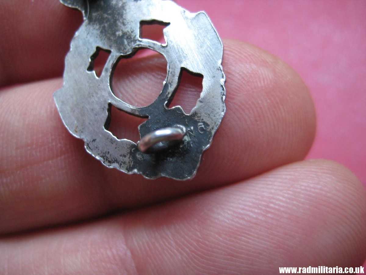 & WW2 British enamel BADGE - REME: Royal Electrical Mechanical Engineers, sterling silver. - Image 9