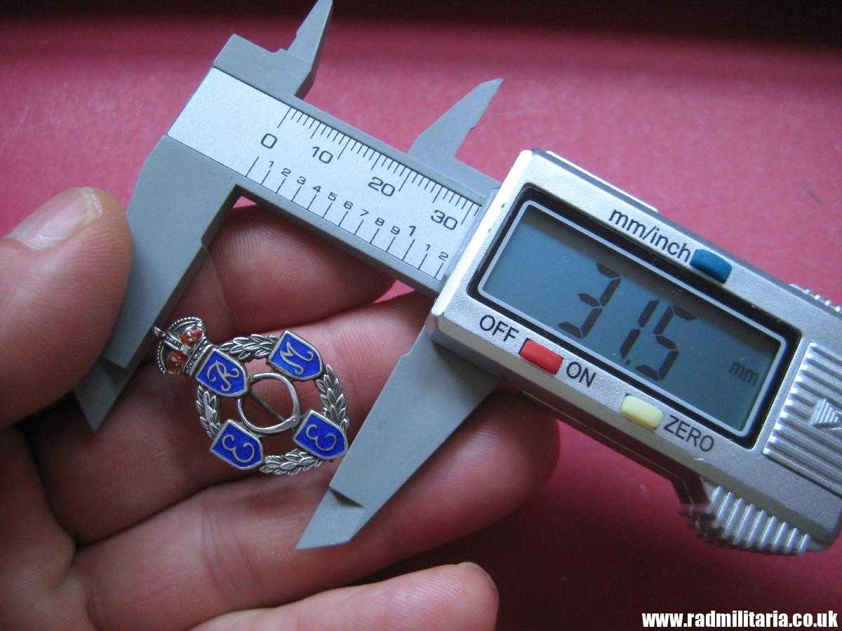 & WW2 British enamel BADGE - REME: Royal Electrical Mechanical Engineers, sterling silver. - Image 12