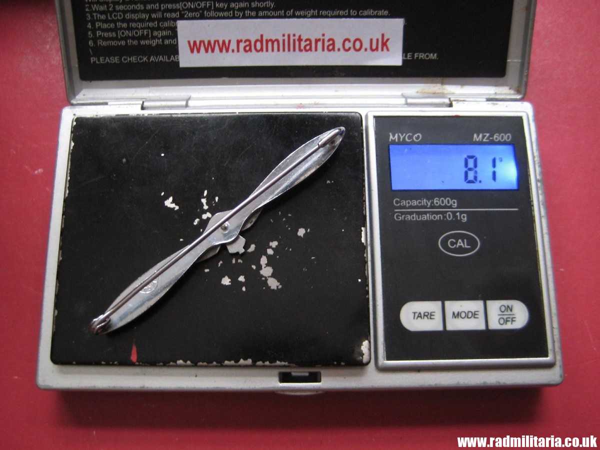 & original WW2 Royal Air Force RAF BADGE sweetheart broche with maker mark: F.W.C&S Ltd - genuine ! - Image 10