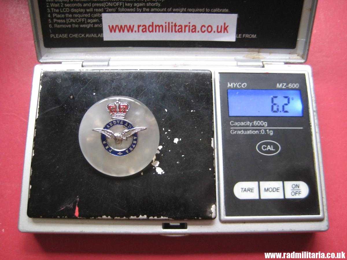 & original post 1952 Royal Air Force RAF small BADGE - sweetheart broche - genuine. - Image 10