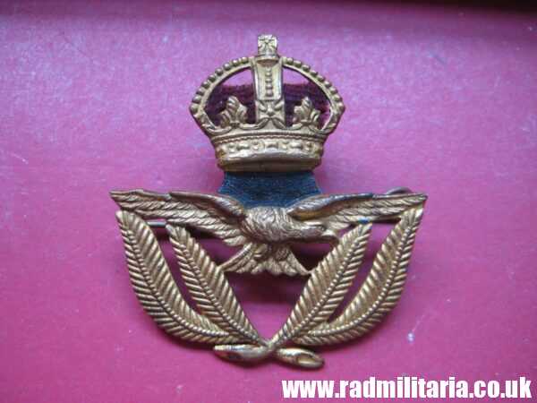 & WW2 Royal Air Force Service CAP BADGE original RAF warrant officer ...