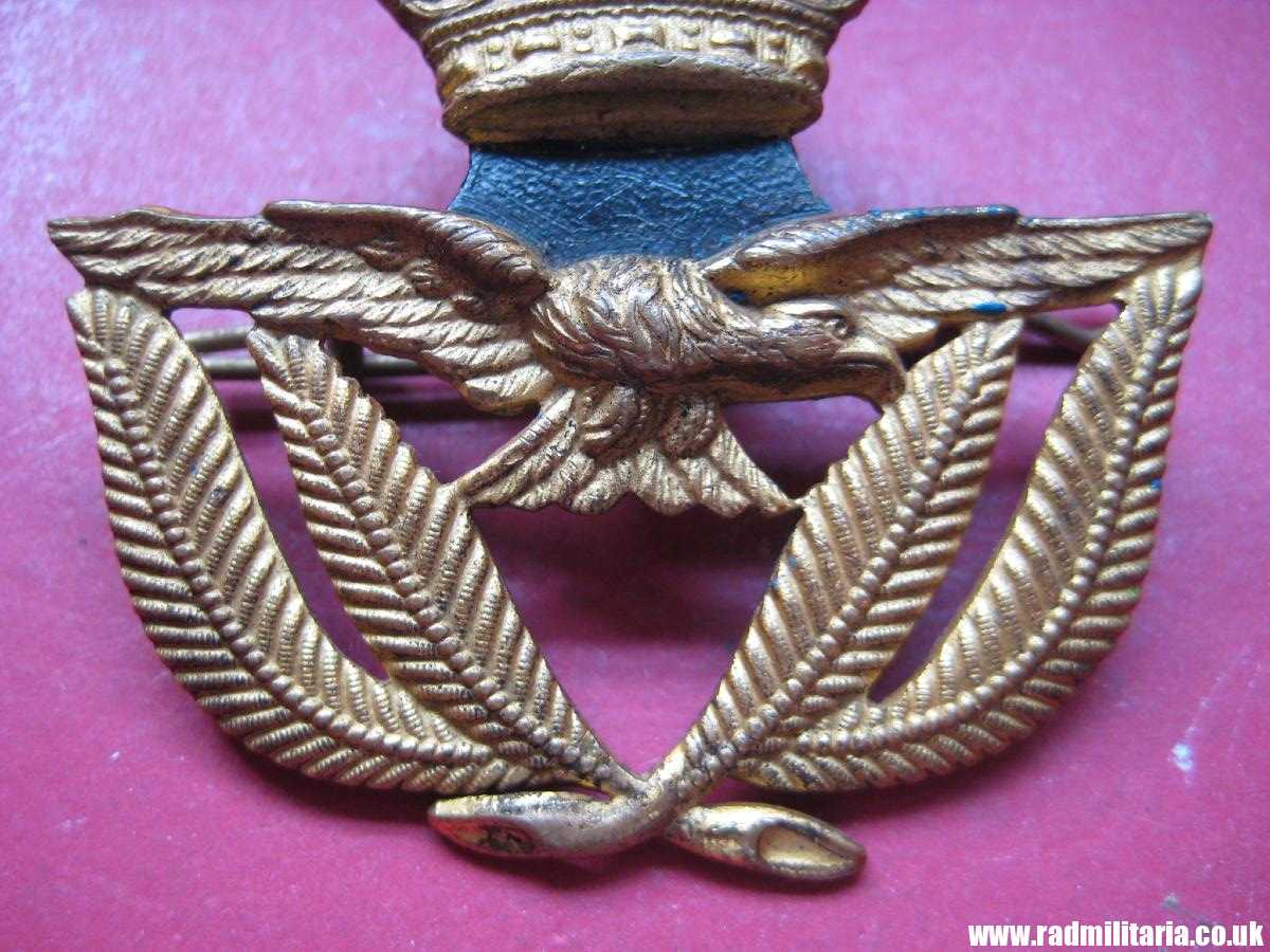 & WW2 Royal Air Force Service CAP BADGE original RAF warrant officer badge, genuine ! - Image 5